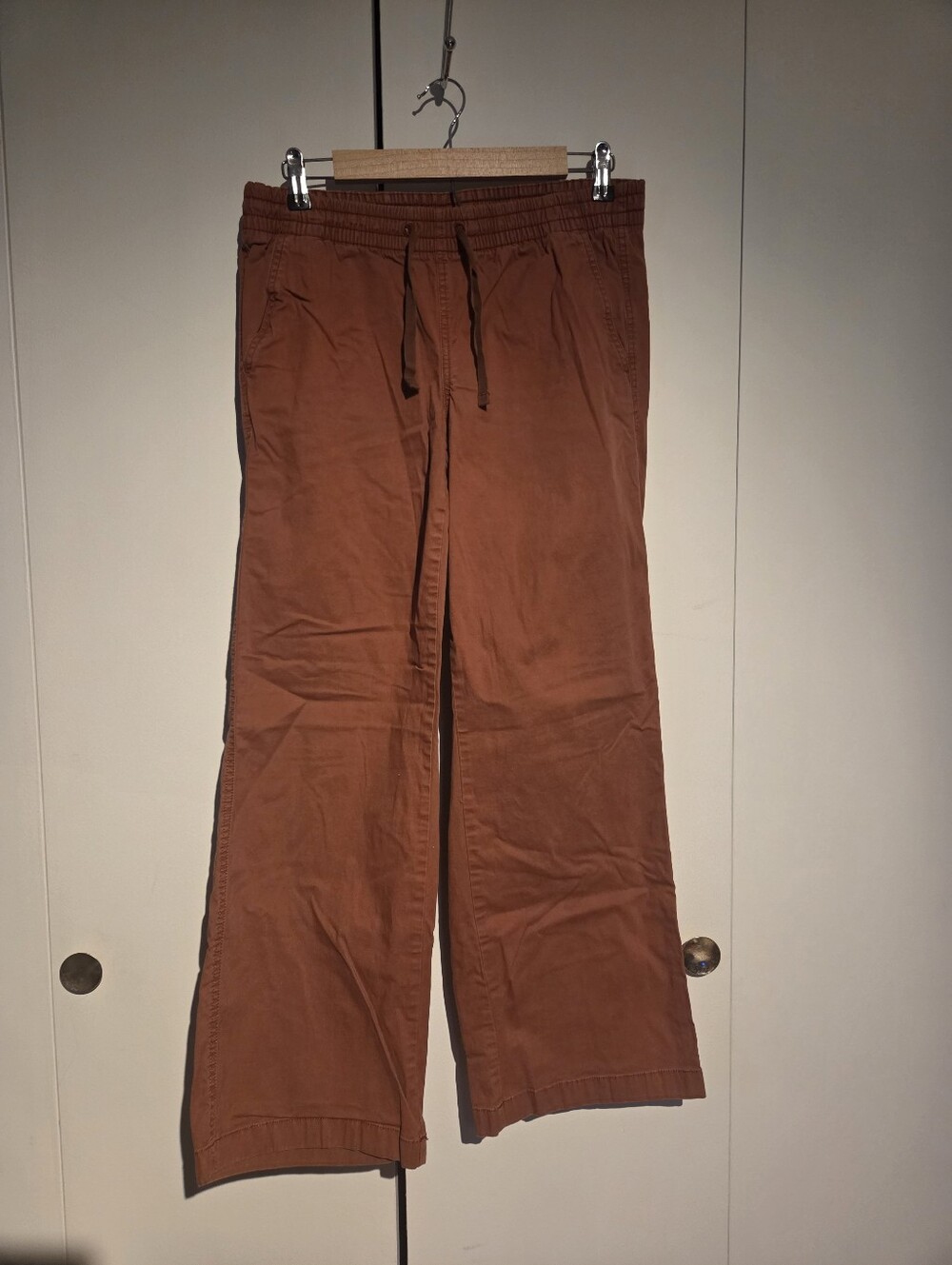 L.L.Bean Women's Rust Brown Cotto Drawstring Pants